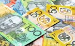 Australian money background.  Notes include $100, $50, $20 and $10.