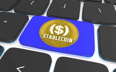 Stablecoin,Computer,Button,Key,Cryptocurrency,Exchange,Trade,Transaction,3d,Illustration